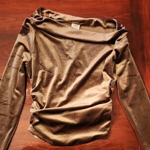 Abercrombie & Fitch Tan Velvet Women's Blouse